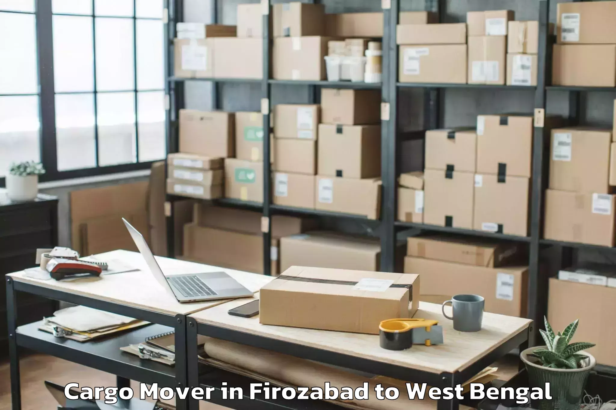 Top Firozabad to Bolpur Cargo Mover Available